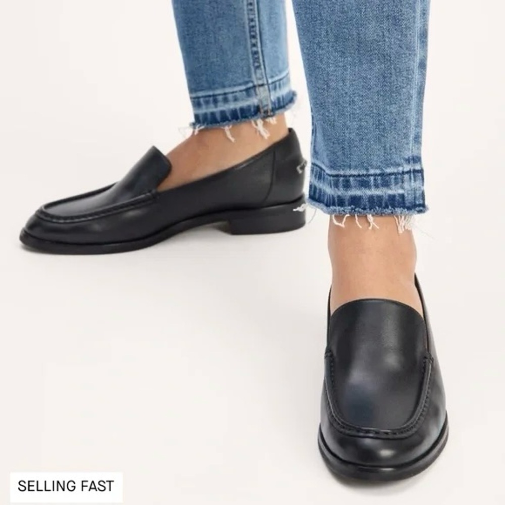 Everlane Classic Black Leather Shoes The Modern Loafer Size 10